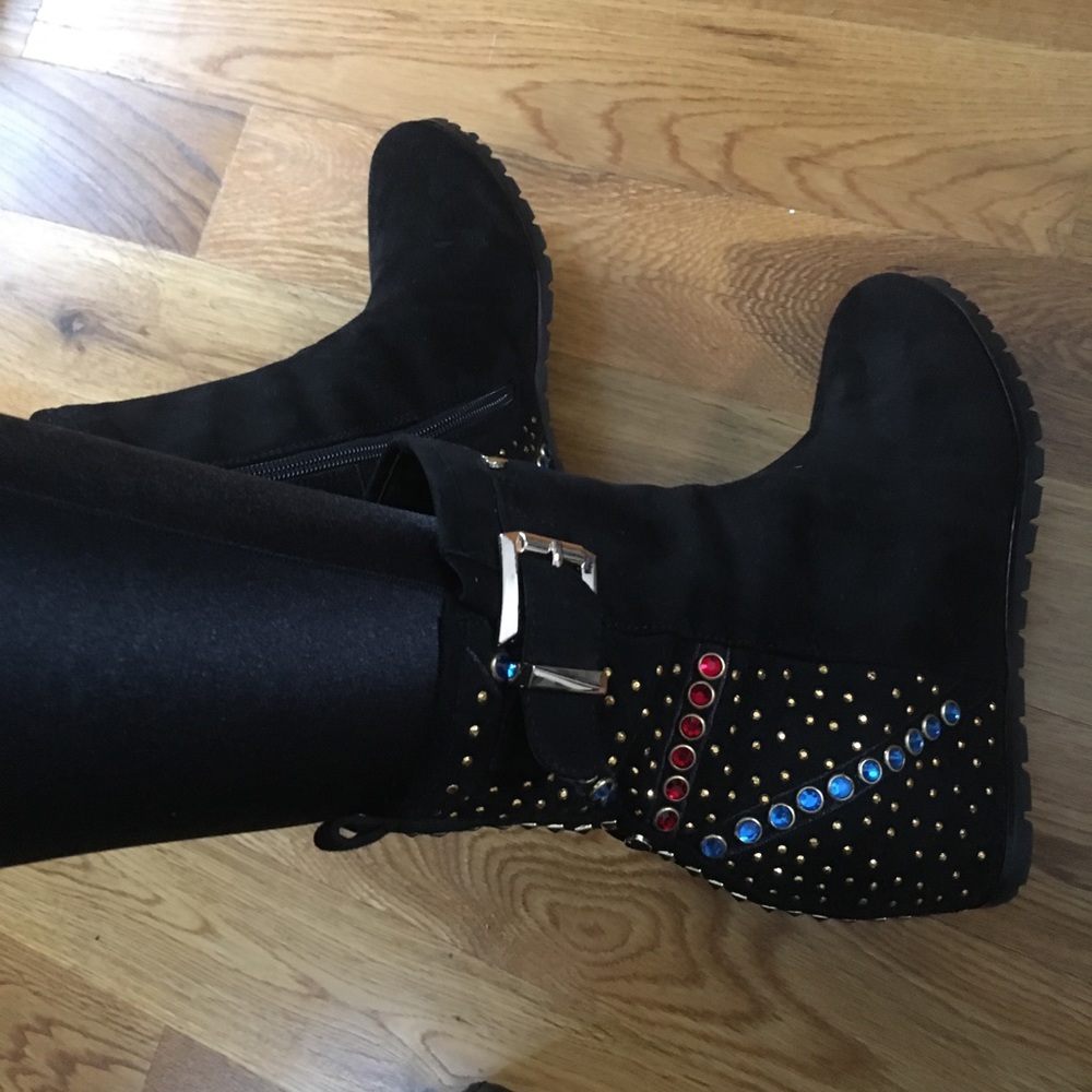 Love Moschino Suede Ankle Boots